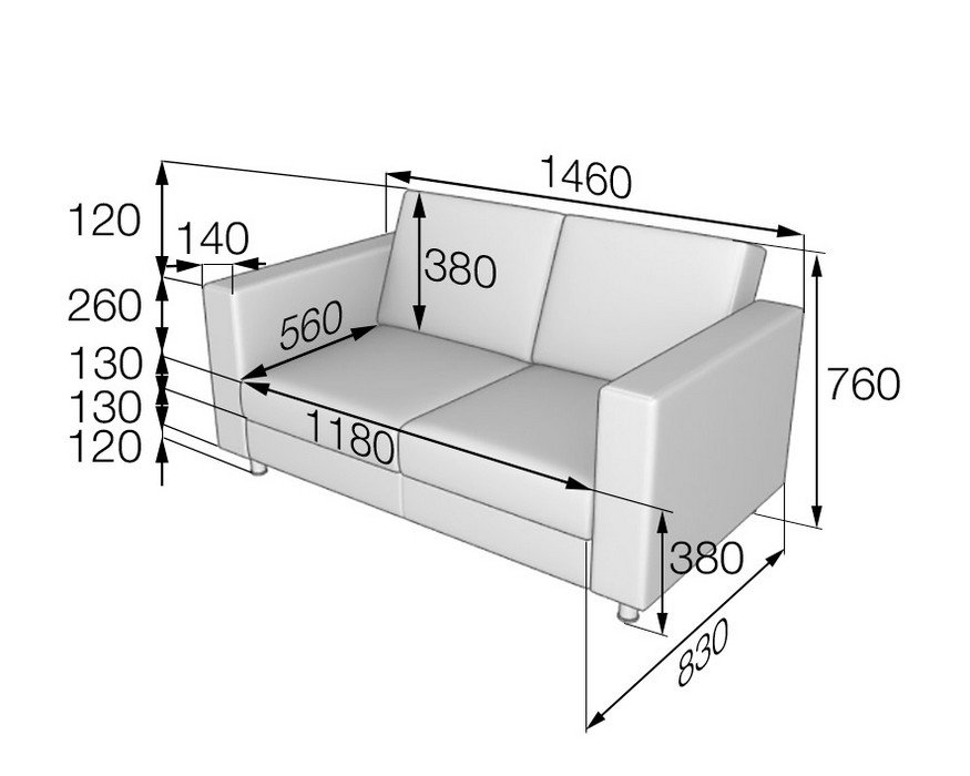 Диван офисный ОФИС - вид 5